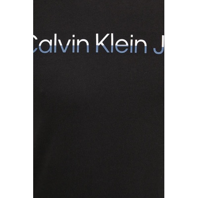 Calvin Klein Jeans Памучна тениска Calvin Klein Jeans в черно с принт J30J325676 (J30J325676)