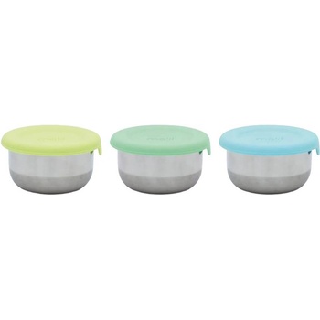 Melii Комплект купички с капак Melii - Blue, mint & lime, 3 броя (ML23900)