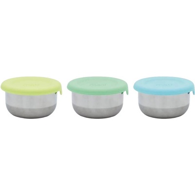 Melii Комплект купички с капак Melii - Blue, mint & lime, 3 броя (ML23900)