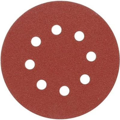 Vorel brusný papír 125 mm p150 s otvory 5 ks suchý zip TO-08585