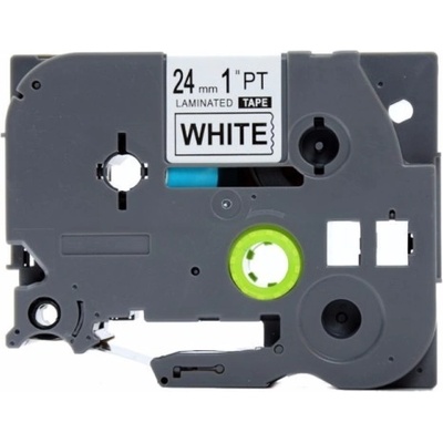 Compatible Brother TZe-FA251, 24mm x 3m, черен печат / бял фон, желязо, съвместима лента (TZeFA251)