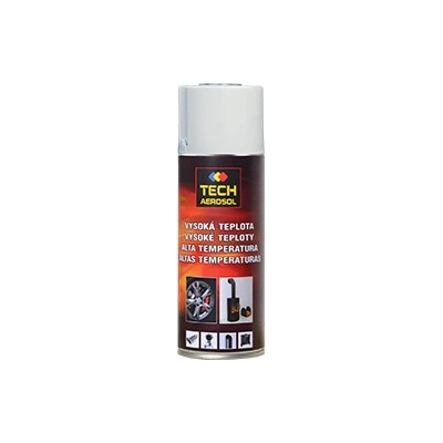 Tech Aerosol Barva odolná vysokým teplotám(600°) 400ml Stříbrná 6 x 400ml