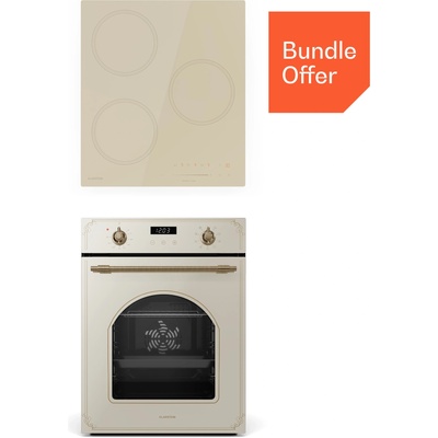 Klarstein Victoria Индукционен плот + Victoria фурна за вграждане | 45 см (10046685+10046357) (10046685+10046357)