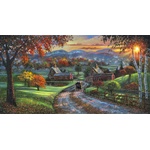 SunsOut - Puzzle Sleepy Hollow Farm panorama - 500 piese