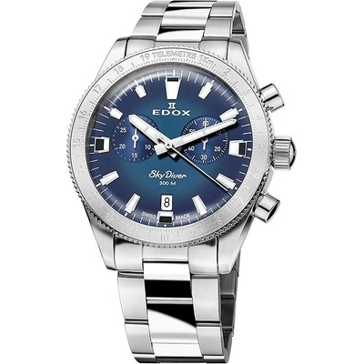 Мъжки часовник EDOX Skydiver Chrono Set 10116-3-BUIDN (56364)