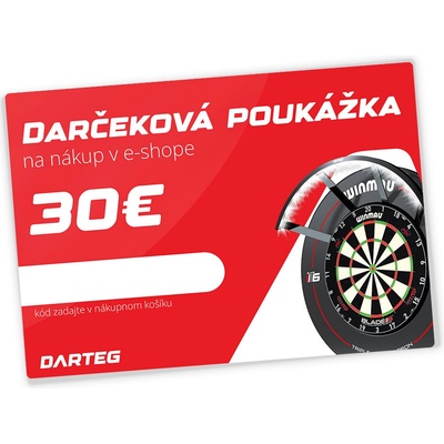 Darteg Darčeková poukážka v hodnote 30€
