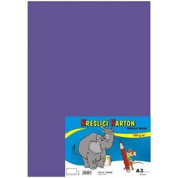 Stepa Kresliaci kartón A3 50ks 180g fialový