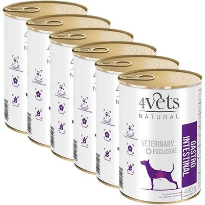 4Vets Natural Veterinary Exclusive Gastro Intestinal 6 x 400 g