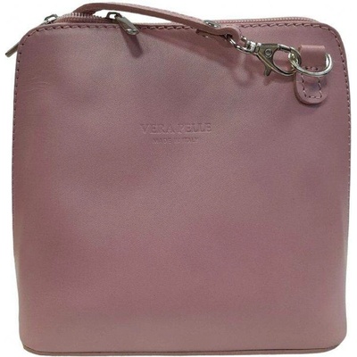 Vera Pelle kožená malá crossbody 8751 růžová