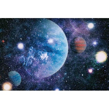 DIMEX ART s. r. o Флизелинов фототапет планети в дълбокия космос 375 x 250 см