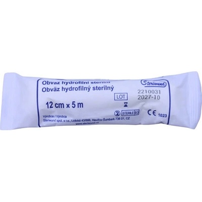 Steriwund Obväz hydrofilný sterilný 12 cm x 5 m