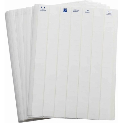 Brady LAT-7-410-10 / 029761, LaserTab Laser Printable Labels, 25.40 mm x 12.70 mm