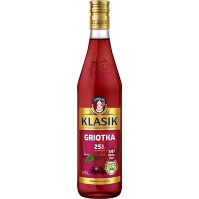 Klasik Griotka 25% 0,5 l (čistá fľaša)