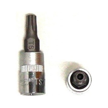 JONNESWAY S08H2TS10 Zástrčná hlavice Torx s otvorem, 1/4", 5hranná, velikost TS10 -