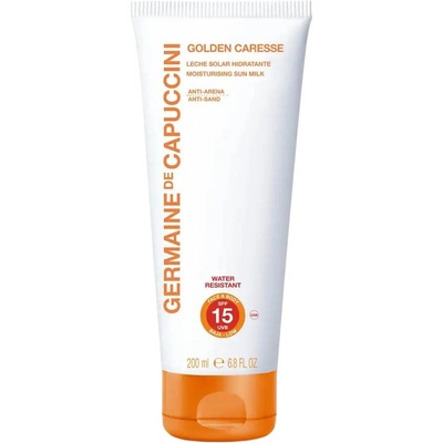 Germaine de Capuccini Golden Caresse Слънцезащитно мляко за лице и тяло, SPF15, 200 ml