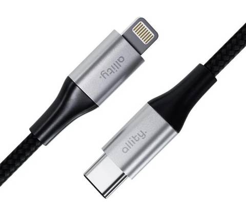 Allity AUC-01 USB-C/Lightning 1m černý