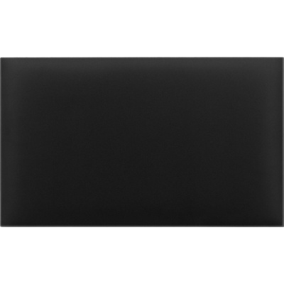 Černý dekorativní čalouněný nástěnný panel z ekokůže 90x15 cm do ložnice