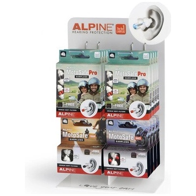 Alpine MotoSafe obchodné balenie špuntov do uší 16 ks