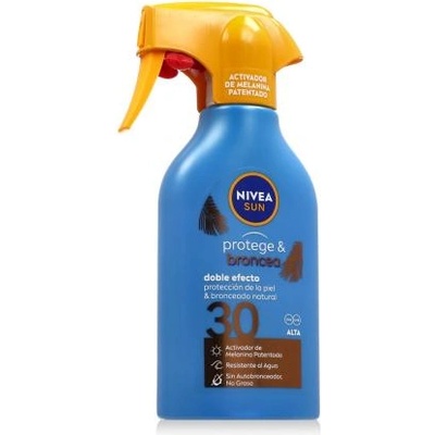 Nivea Sun Protect & Bronze Dual Effect SPF30 слънцезащитен спрей 200 ml