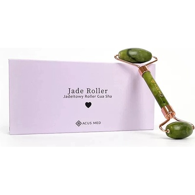 Acus Med Gua Sha Jade Roller na obličej - zelený
