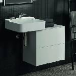Ideal Standard Atelier Conca стенен шкаф с 2 чекмеджета и плот, 60 см, матово бял (T4327Y1)
