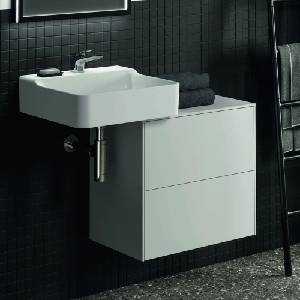 Ideal Standard Atelier Conca стенен шкаф с 2 чекмеджета и плот, 60 см, матово бял (T4327Y1)