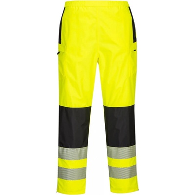PortWest PW3 dámská kalhoty do deště HiVis žlutá-černá