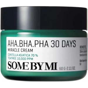 Some By Mi AHA-BHA-PHA 30 Days Miracle Cream - Крем за лице с екстракт от чаени листа и AHA, BHA, PHA киселини, 60г