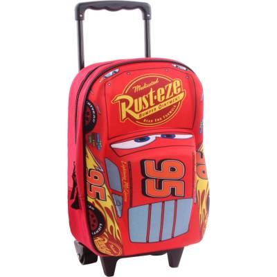 Detský 3D batoh na kolieskach Disney Pixar Cars Piston Cup 38 cm