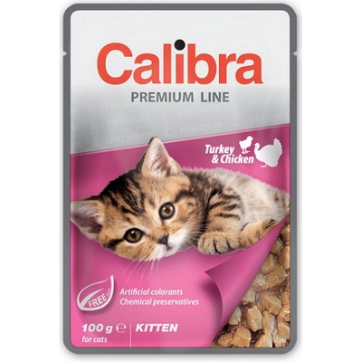 Calibra Cat Premium Kitten Turkey & Chicken 24 x 100 g