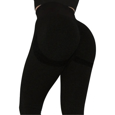 HARAHU Push Up Legíny SI-30209 Čierna