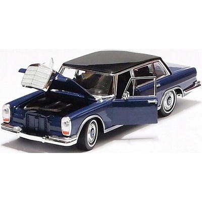 WELLY 1963 MERCEDES-BENZ 600 MODRÝ NOVÝ KOVOVÝ MODEL 24121 1:24
