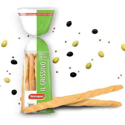 Biscopan il grissino grissini tyčinky s olivovým olejem 200 g