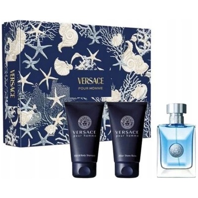 Versace Комплект за мъже Versace Pour Homme - Тоалетна вода 50 мл + Афтършейв 50 мл + Душ гел 50 мл
