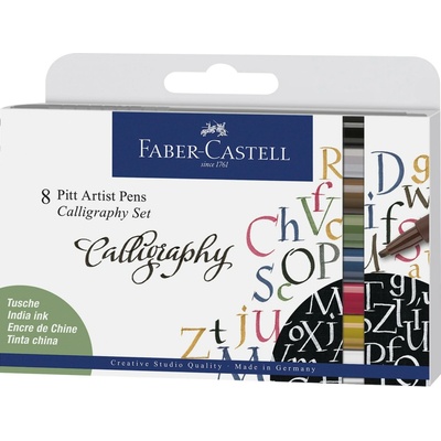 Faber-Castell 167508 Pitt Artist Pen Calligraphy 8 ks