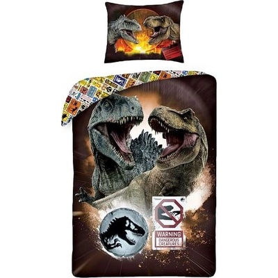 Halantex obliečky Dinosauři Jurský svět dinosauři Dominion bavlna 140x200 70x90