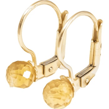 Glare zlaté náušnice s kameňmi 437S