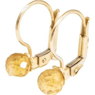 Glare zlaté náušnice s kameňmi 437S