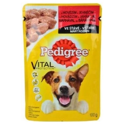 Pedigree Adult hovädzie + jahňa v šťave 100 g