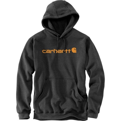 Carhartt WIP Мъжки суичър Carhartt Signature Logo Sweatshirt Hoodie - Carbon Heather / Carhartt Gold - размер XXL (017-2834-0915)