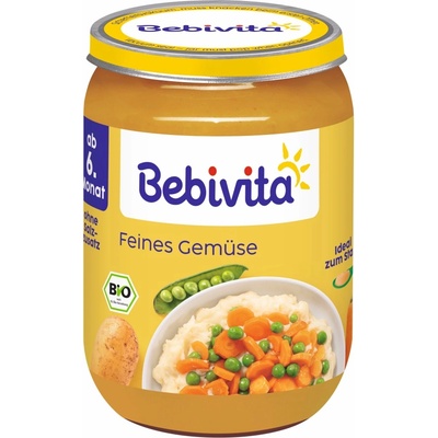 Bebivita Био зеленчуково пюре Bebivita - Различни зеленчуци, 190 g (12601-01)