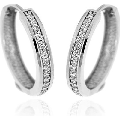 Zlatnictví U Kostela stříbrné kroužky s bílými zirkony 5059b