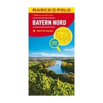 Karte Bayern Nord. North Bavaria / Nord Bavière