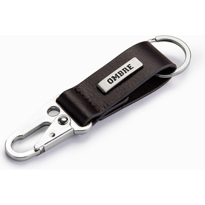 Ombre Men's key ring with snap hook black šedá Ombre 5902228972457