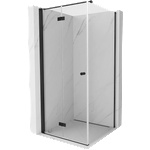 Mexen Mist-F сгъваема душ кабина, лява 75 x 75 см, прозрачна, черна - 8A6T-075-075-70-00-L (8A6T-075-075-70-00-L)