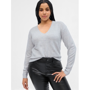 GAP Плетен пуловер с V-образно деколте GAP GAP | Siv | ЖЕНИ | XXS