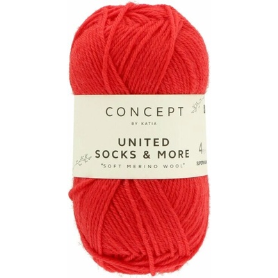 Concept by Katia United Socks & More 04 červená
