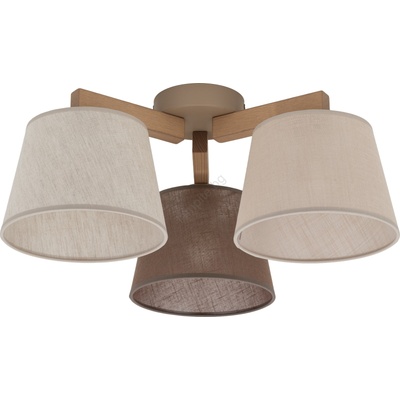 Brilagi - Плафон LATTE SABIA 3xE27/15W/230V борова дървесина/микс (BG2508)