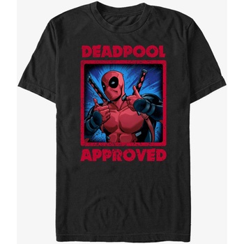 ZOOT. Fan Черна унисекс тениска Marvel Deadpool Approved ZOOT. Fan | Cheren | МЪЖЕ | L