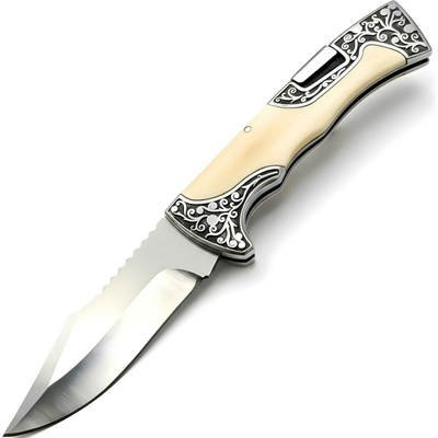 IZMAEL Outdoorový skládací nůž A3157 Žlutá 9 cm